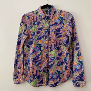Ralph Lauren multicolor cotton shirt / small